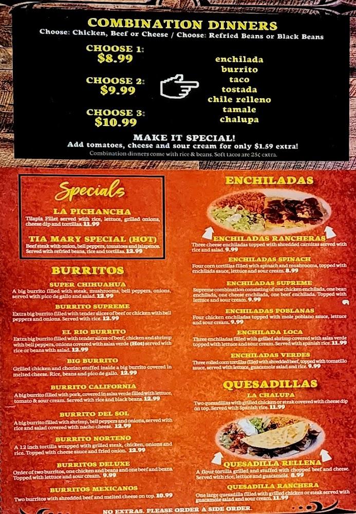Mazatlan Mexican Restaurant Menu image 4